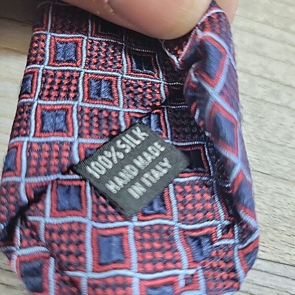 Britches of Georgetowne Red‎ Paisley Men's Silk Tie 58" L x 4" W Bespoke Necktie - Picture 6 of 9